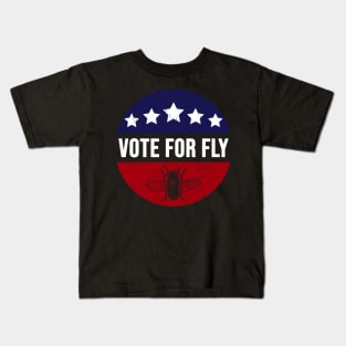 Vote For Fly - Mike Pence Fly On Head Funny Kids T-Shirt